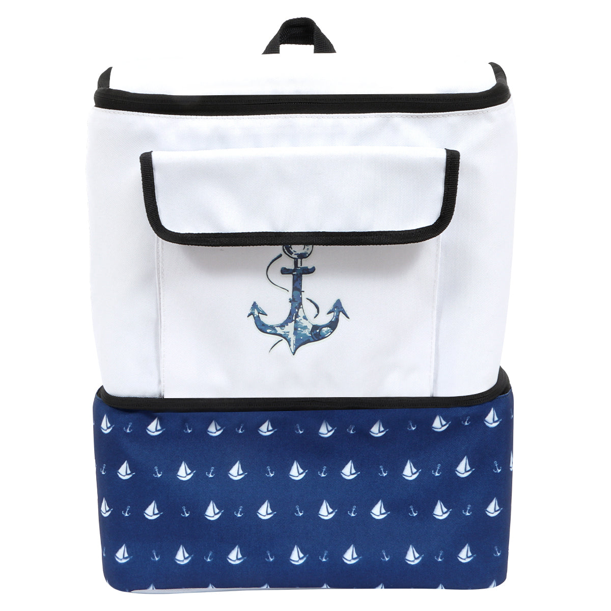 Anemoss Anchor Kühlrucksack in modernem Design, ideal für heiße und kalte Lebensmittel, mit zwei isolierten Fächern und bequemen Schultergurten.