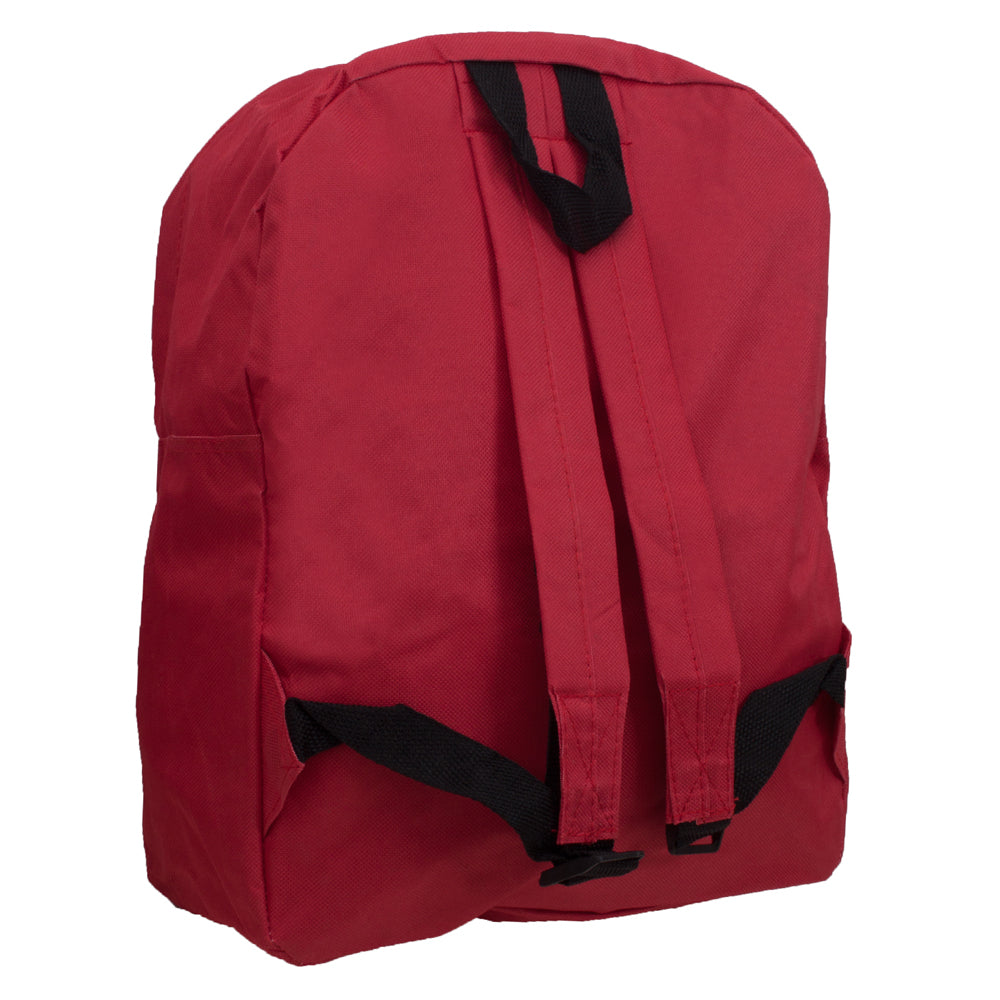 Biggdesign Cats Mini Rucksack in Rot, aus hochwertigem Polyester und Baumwolle, mit niedlichem Katzenmuster und ergonomischem Design.