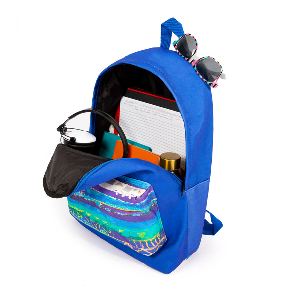 Biggdesign Collection 41 Rucksack in Blau, modern und stilvoll, ideal für Schule und Reisen.