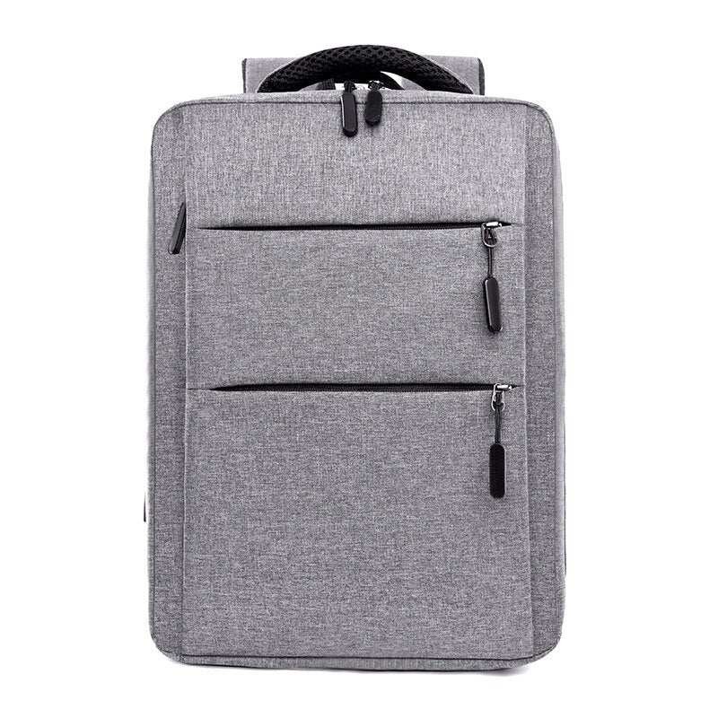 Business Man Backpack made of waterproof Oxford cloth, featuring USB charging port and multiple interior pockets for organization.