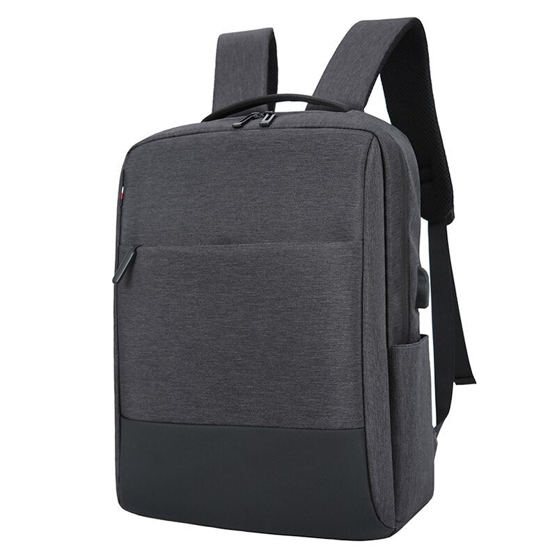 Business Men's Backpack made of waterproof nylon with multiple compartments and a stylish patchwork design, ideal for professionals.