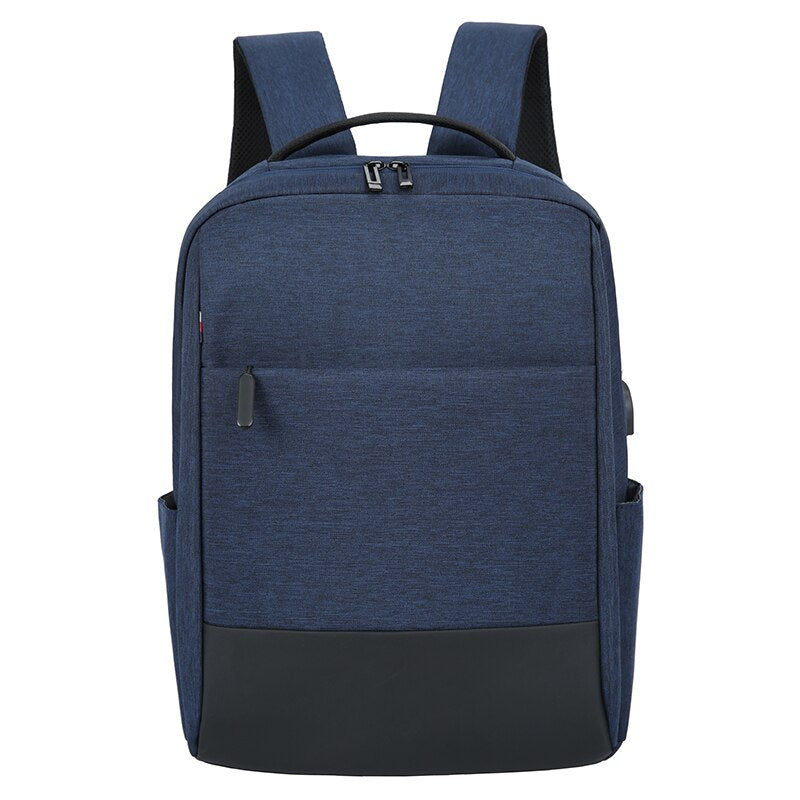 Business Men's Backpack made of waterproof nylon with multiple compartments and a stylish patchwork design, ideal for professionals.