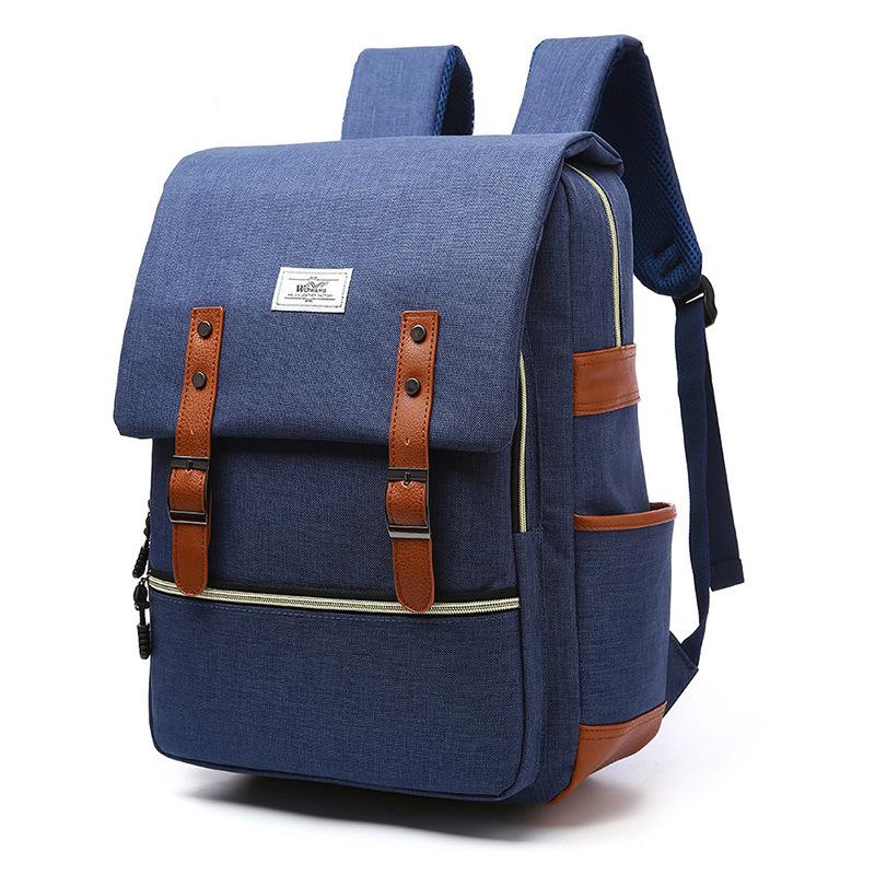 Casual Fashion Korean Style Sports Travel Backpack for Women in a stylish design, showcasing its medium size and multiple pockets.