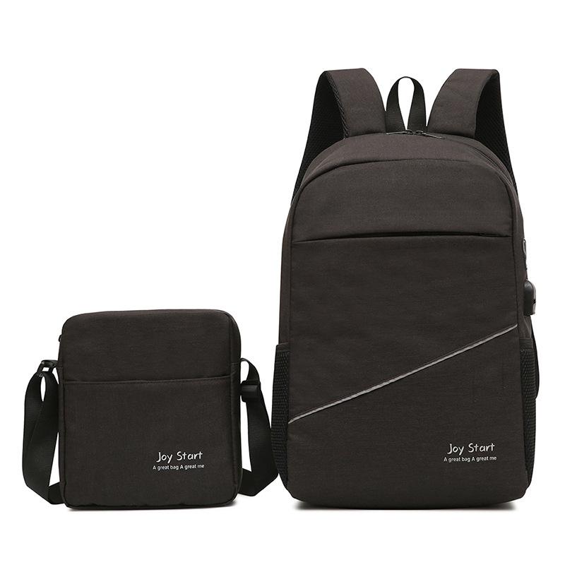 Casual Leisure Travel Two-Piece Multifunctional Backpack in various colors, showcasing its stylish design and spacious compartments.