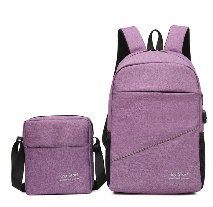 Casual Leisure Travel Two-Piece Multifunctional Backpack in various colors, showcasing its stylish design and spacious compartments.