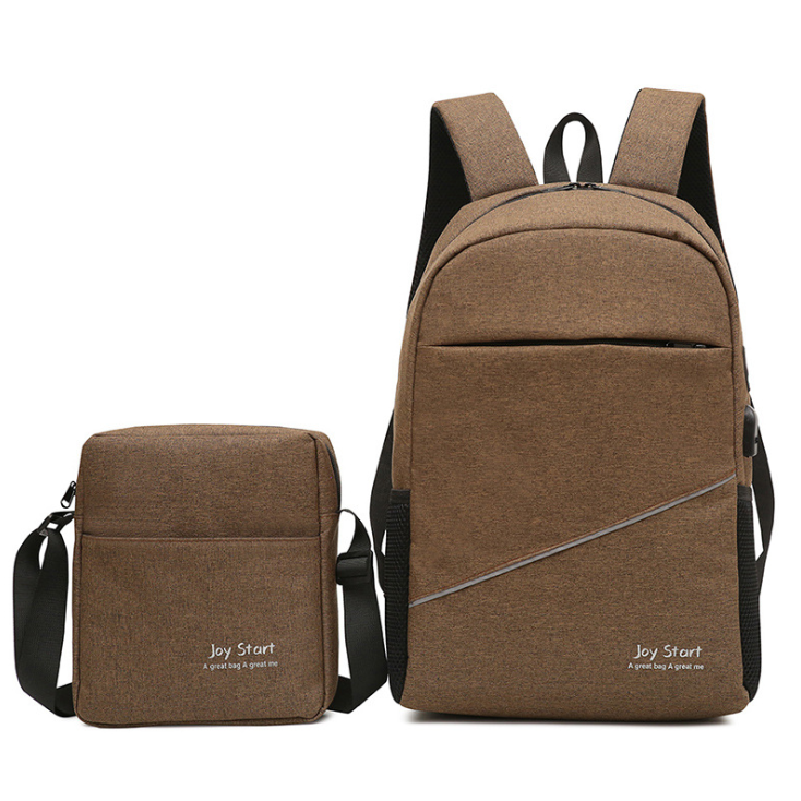 Casual Leisure Travel Two-Piece Multifunctional Backpack in various colors, showcasing its stylish design and spacious compartments.