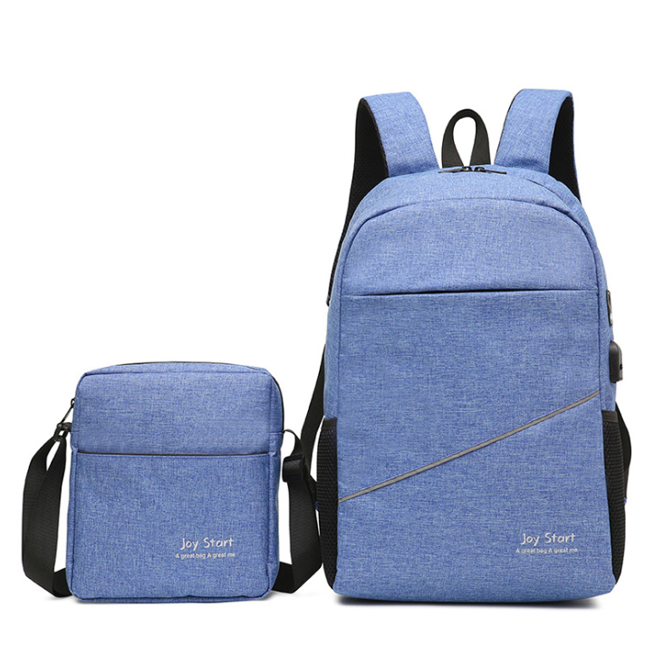 Casual Leisure Travel Two-Piece Multifunctional Backpack in various colors, showcasing its stylish design and spacious compartments.