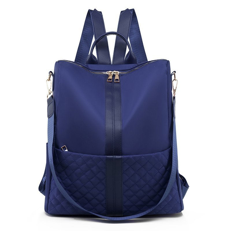 Casual Oxford Women's Fashion Large Capacity Travel Backpack in stylish design, featuring a square vertical shape and durable nylon material.