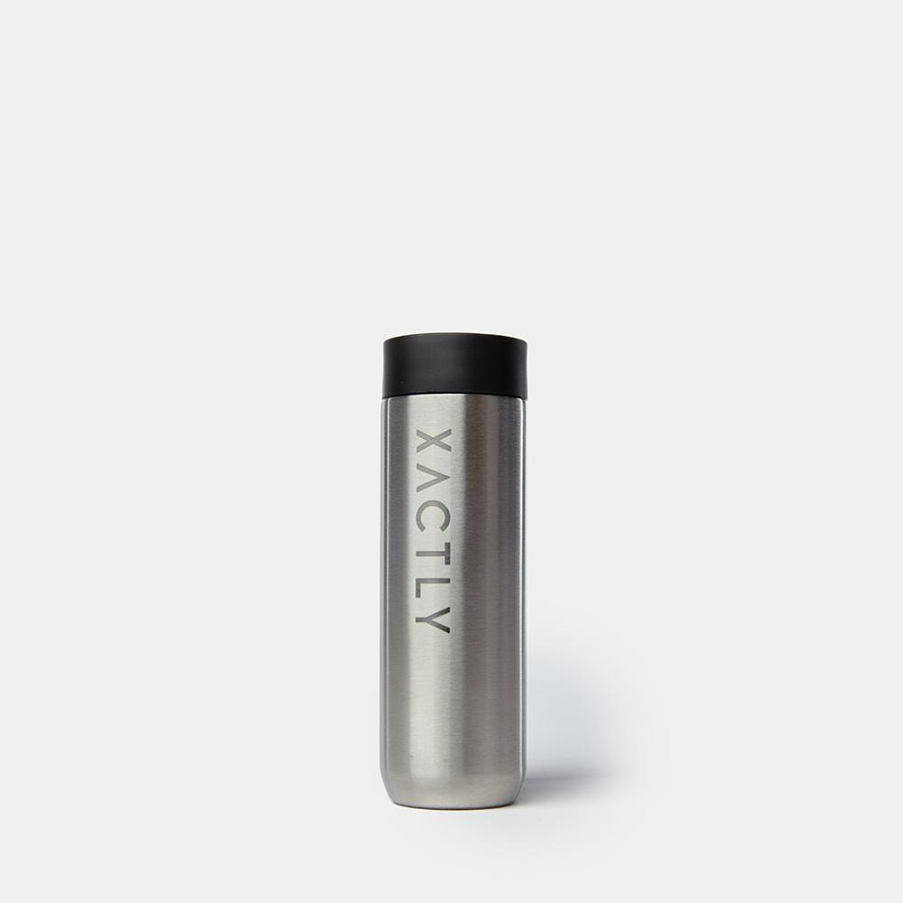 CHUB Mini Thermal Storage in stainless steel, showcasing its sleek design and compact size, perfect for travel and outdoor use.