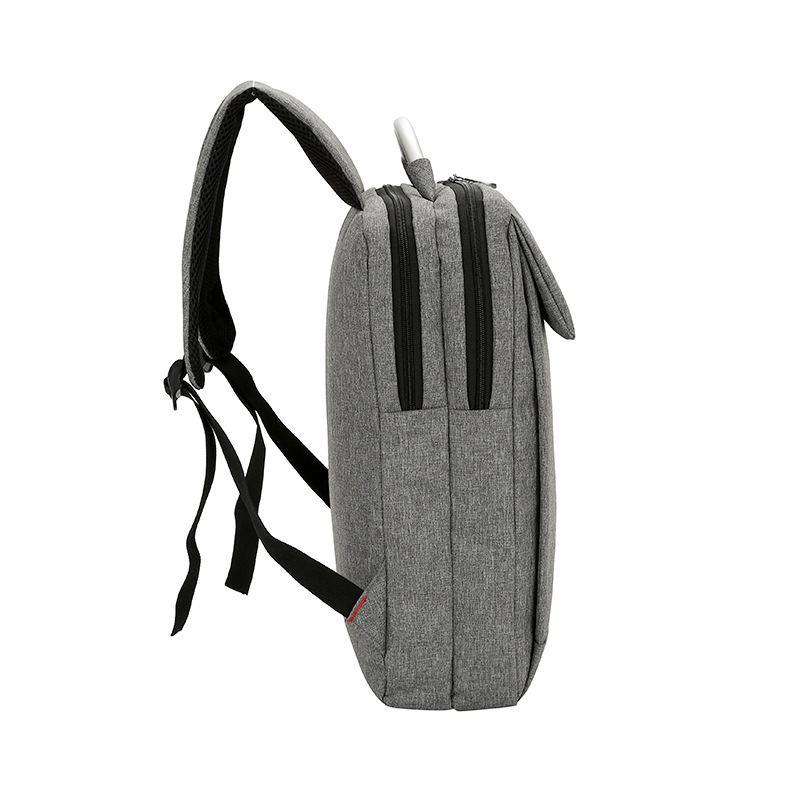 Double Shoulder Multi Function Laptop Backpack made of durable nylon, featuring a spacious compartment for a 15-inch laptop and multiple internal pockets.