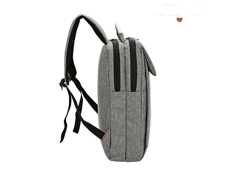 Double Shoulder Multi Function Laptop Backpack made of durable nylon, featuring a spacious compartment for a 15-inch laptop and multiple internal pockets.