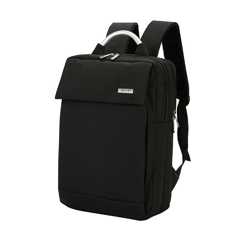 Double Shoulder Multi Function Laptop Backpack made of durable nylon, featuring a spacious compartment for a 15-inch laptop and multiple internal pockets.