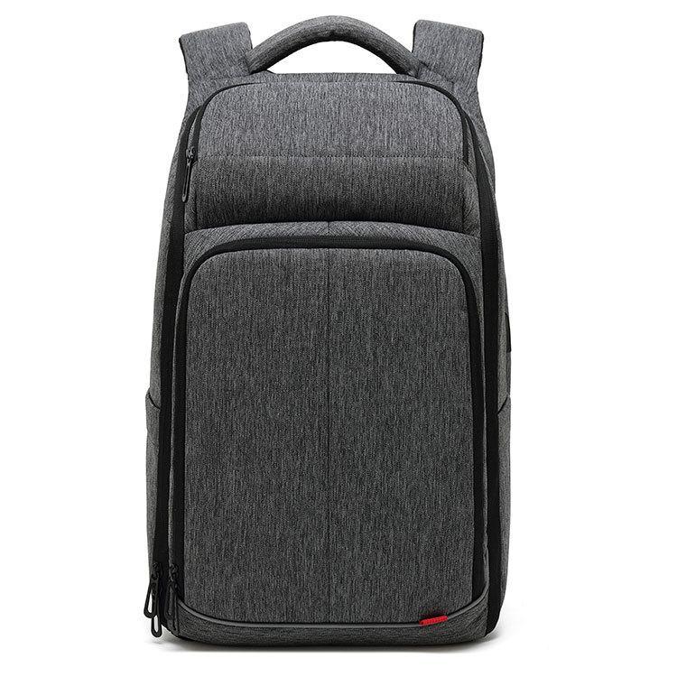 Dry Wet Separation Travel Backpack for Men, featuring a sleek design, multiple pockets, and a durable oxford cloth material.