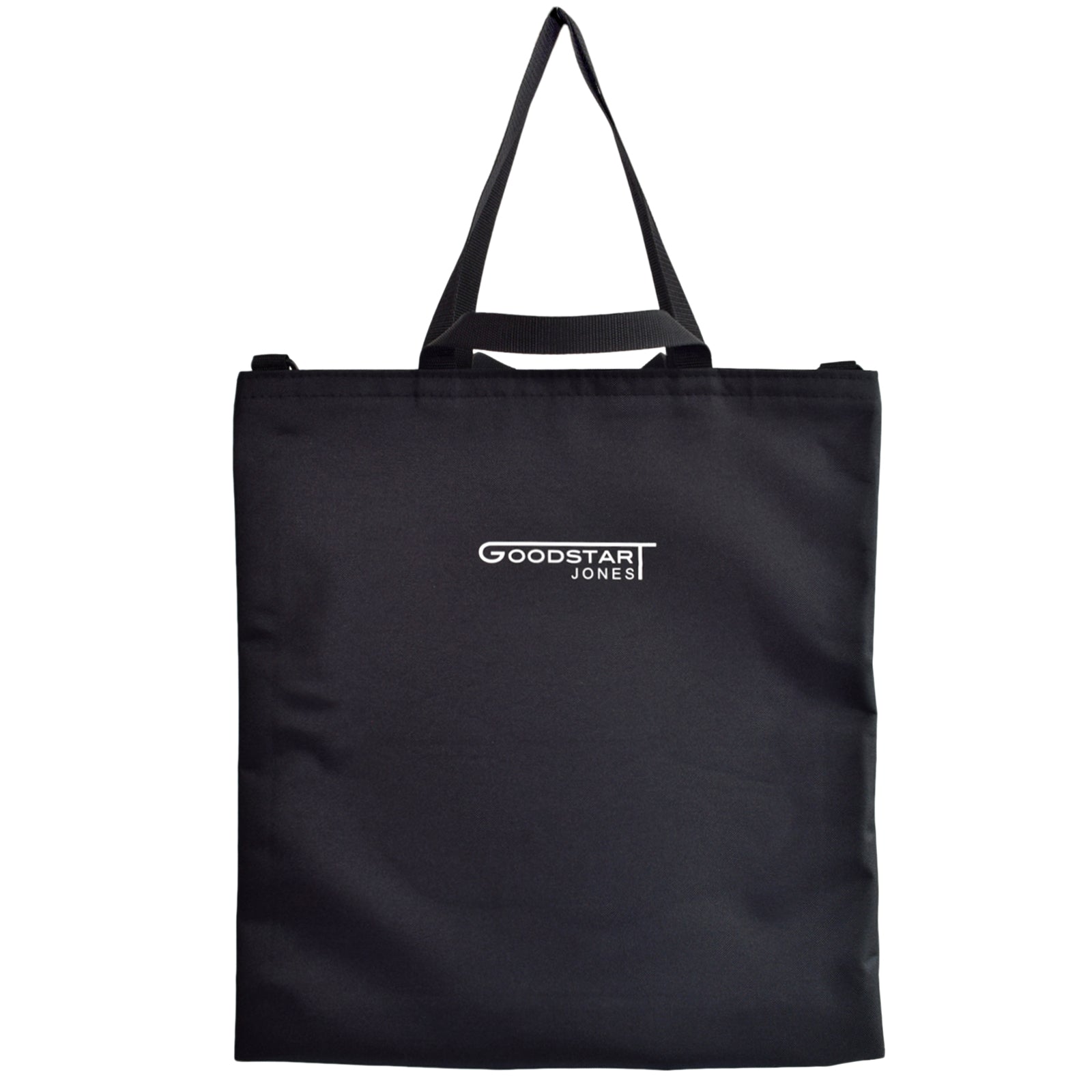 GoodDay Tote Bag in BLACK featuring two handles and an adjustable shoulder strap, designed for versatility and style.