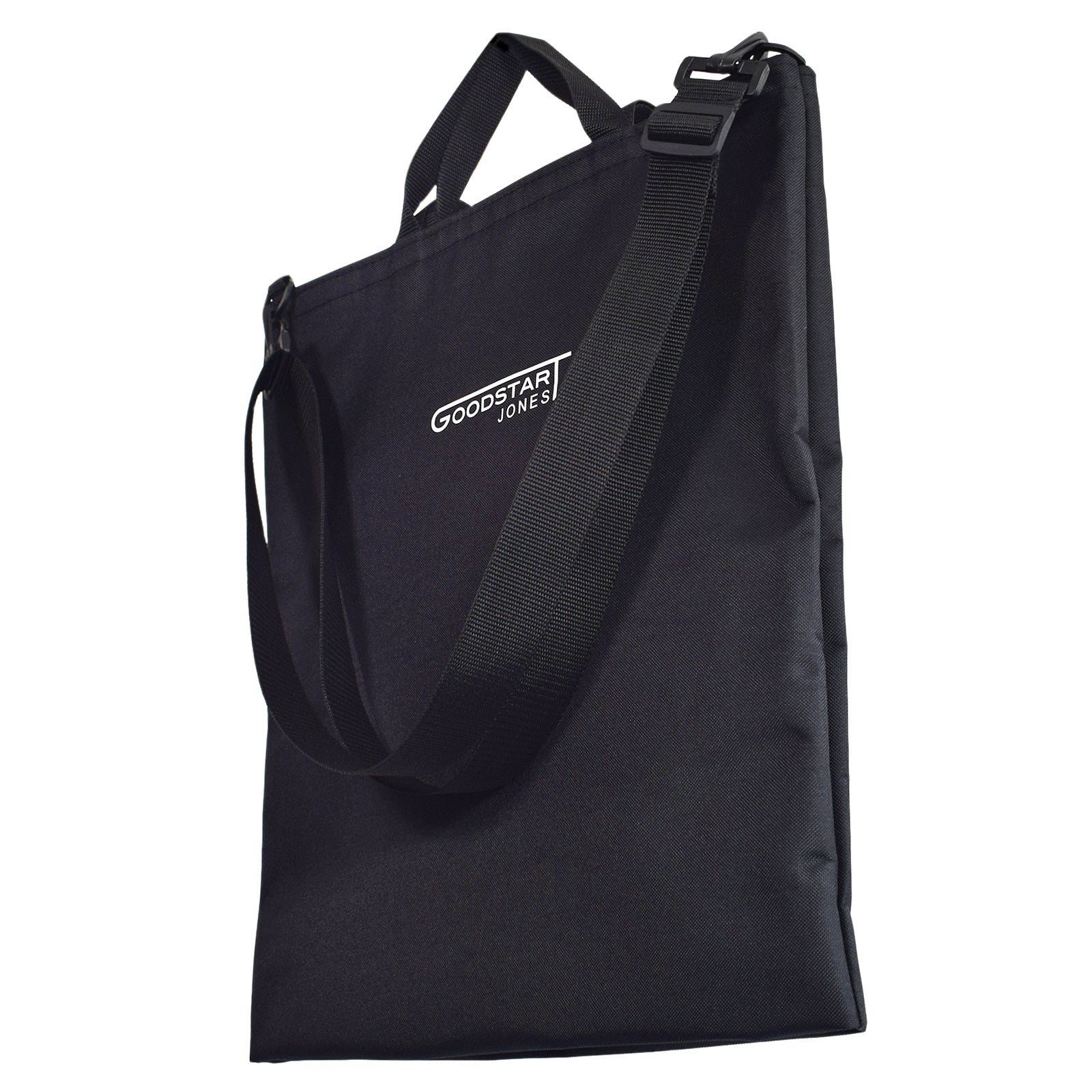 GoodDay Tote Bag in BLACK featuring two handles and an adjustable shoulder strap, designed for versatility and style.