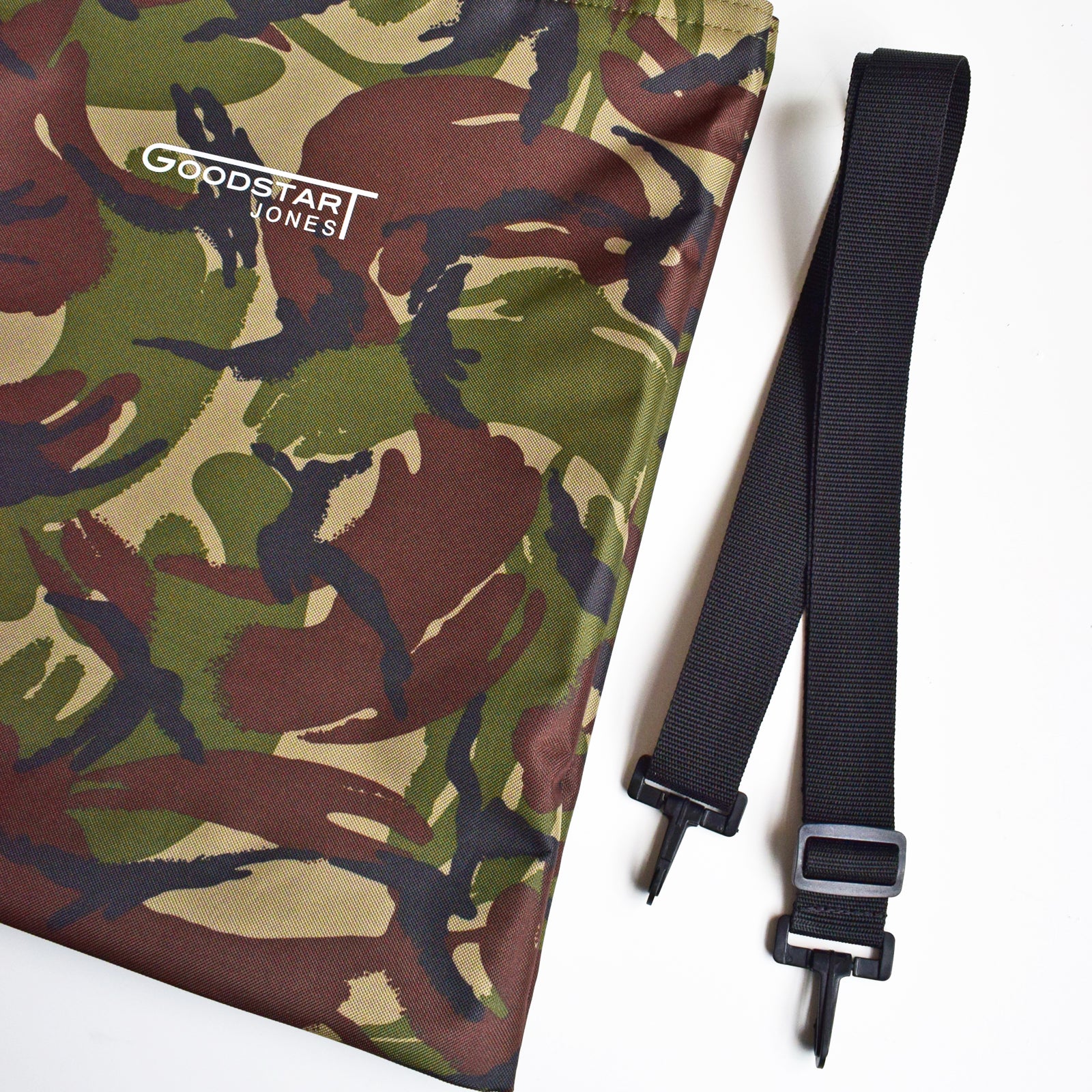 GoodDay Tote Bag in CAMO featuring dual handles and adjustable shoulder strap, perfect for everyday use.