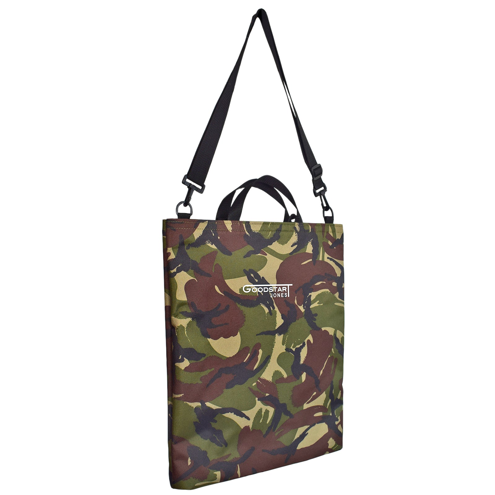 GoodDay Tote Bag in CAMO featuring dual handles and adjustable shoulder strap, perfect for everyday use.