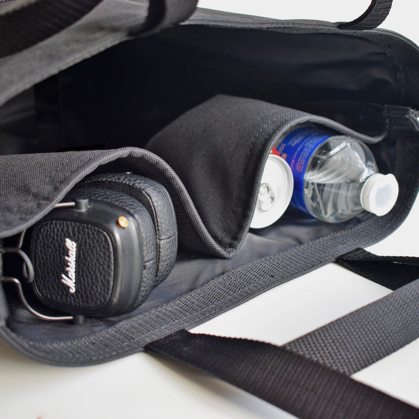 GoodDay Tote Bag in navy blue featuring adjustable shoulder strap and two handles, perfect for everyday use.