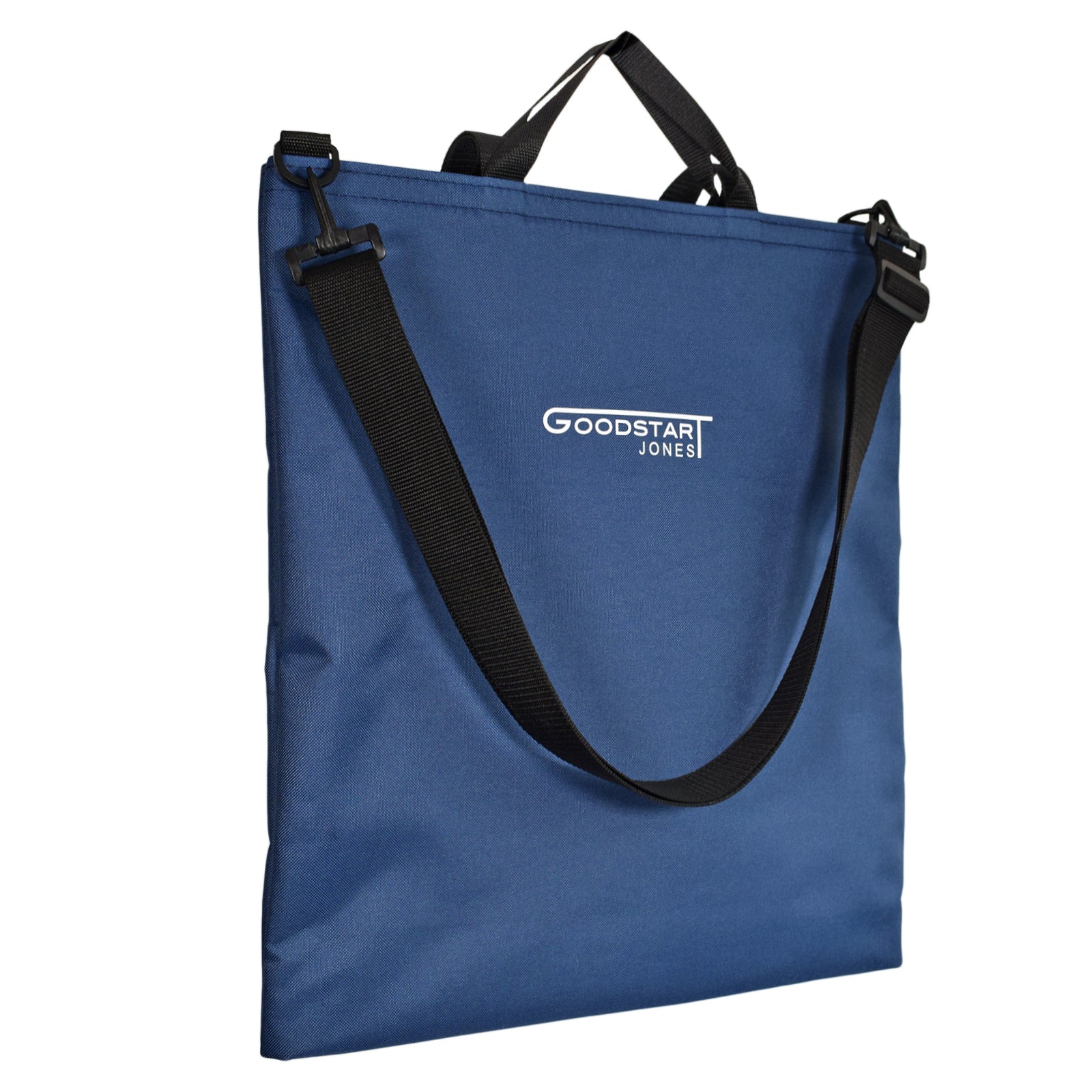 GoodDay Tote Bag in navy blue featuring adjustable shoulder strap and two handles, perfect for everyday use.