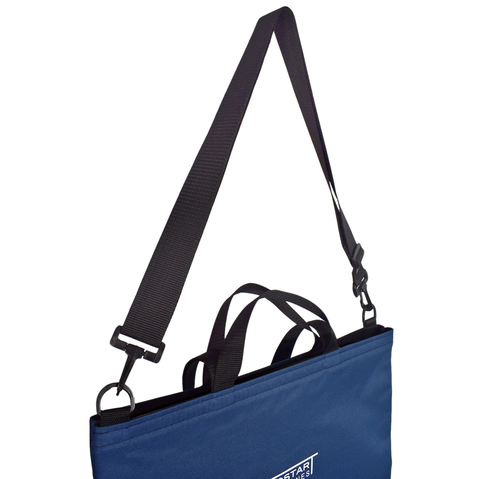 GoodDay Tote Bag in navy blue featuring adjustable shoulder strap and two handles, perfect for everyday use.