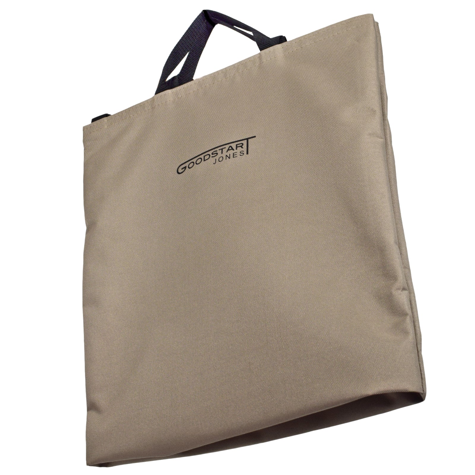 GoodDay Tote Bag in Sand Cream with adjustable shoulder strap and two handles, showcasing its spacious interior and water-resistant exterior.