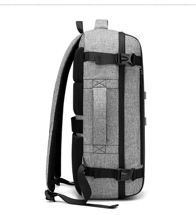 High Quality Business Casual Backpack for Men in black, featuring multiple compartments and a stylish design, suitable for office and travel.