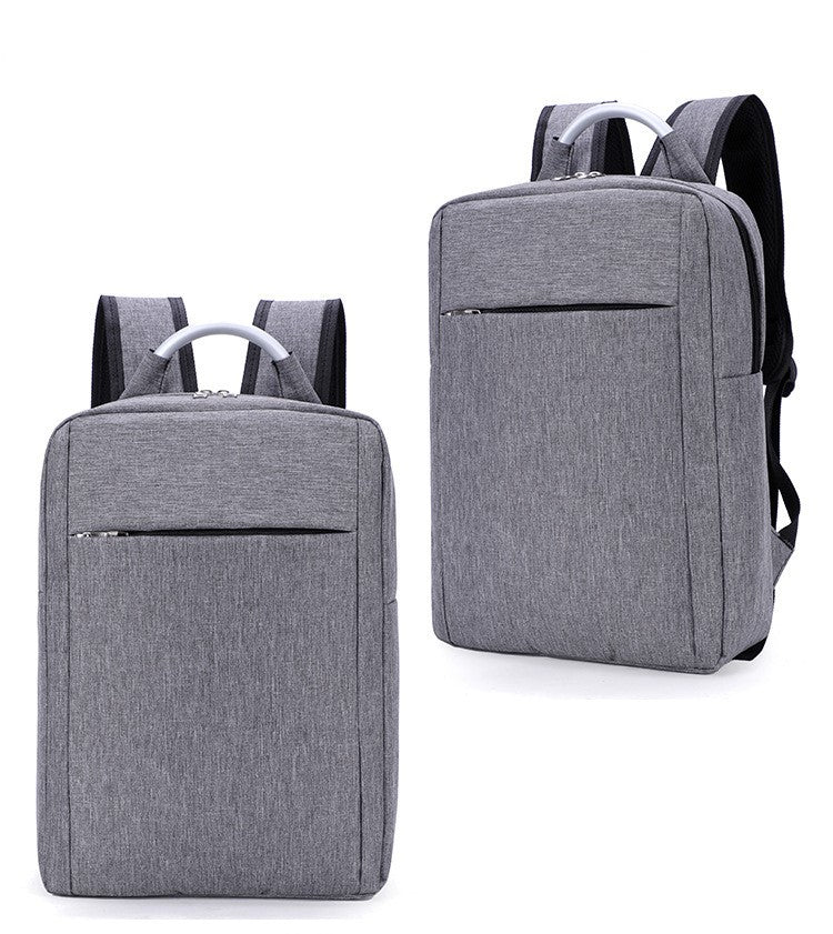 High Quality Business Computer Backpack in black polyester with multiple pockets and a sleek design, ideal for professionals.