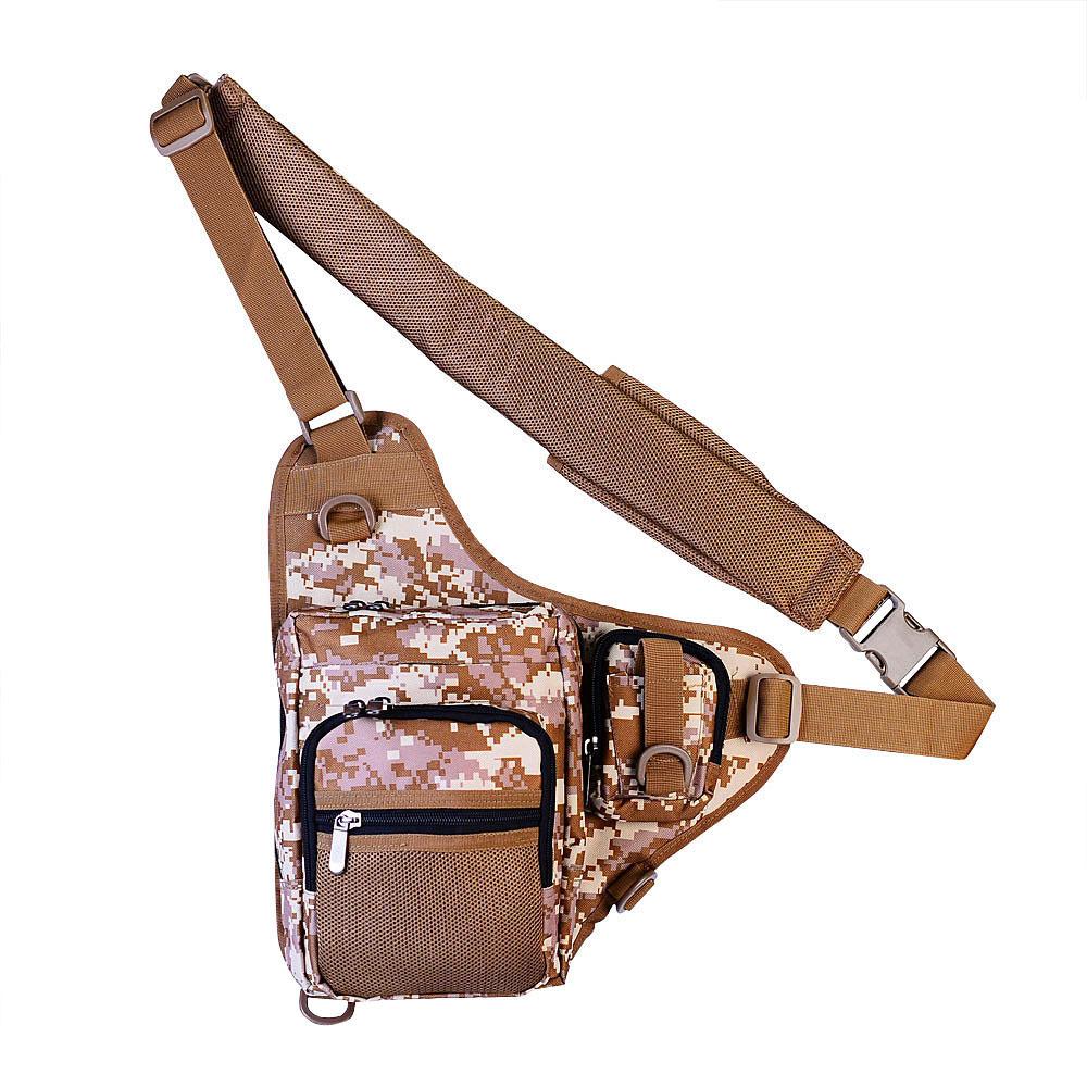 High Quality Canvas Multi-function Crossbody Bag designed for hiking and fishing, featuring durable material and spacious compartments.