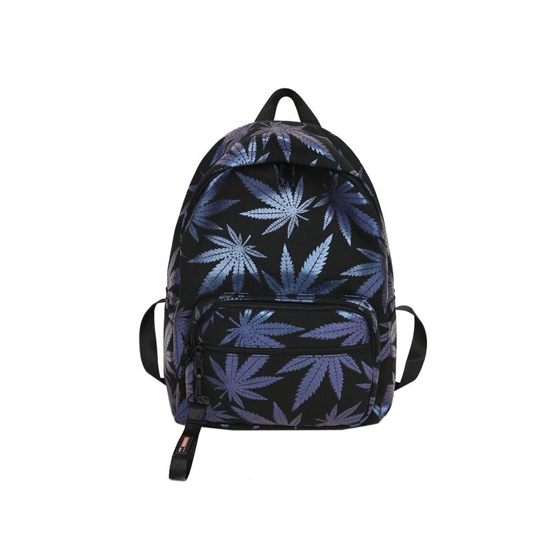 Main High Quality Maple Leaf Print Backpack image