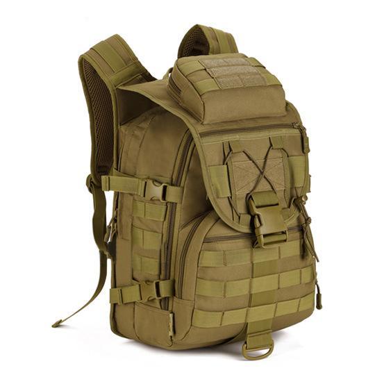 High Quality Professional Sports Outdoor Backpack in digital camouflage, showcasing its durable design and spacious compartments.