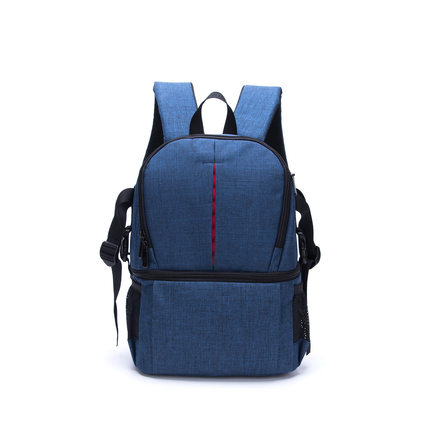 High Quality Waterproof Breathable Anti-theft Men Backpack in grey, showcasing its durable nylon material and spacious compartments.