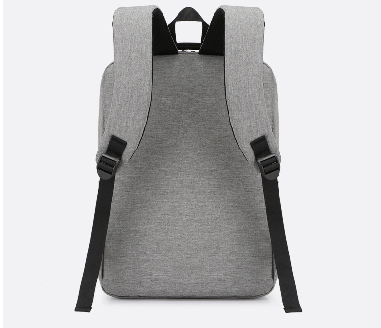 A stylish nylon laptop backpack designed for business and leisure, featuring adjustable shoulder straps and spacious compartments.