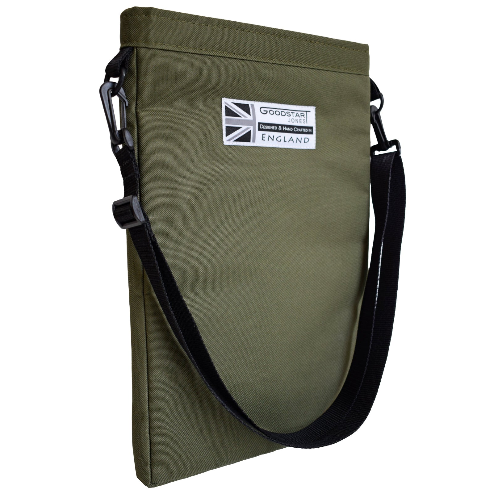 Olive Laptop Carry Case featuring a sleek design, padded interior, and multiple storage pockets for laptops and tablets.