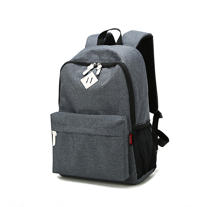 Large Capacity College Style Backpack in nylon, featuring air cushion straps and a stylish design suitable for men and women.