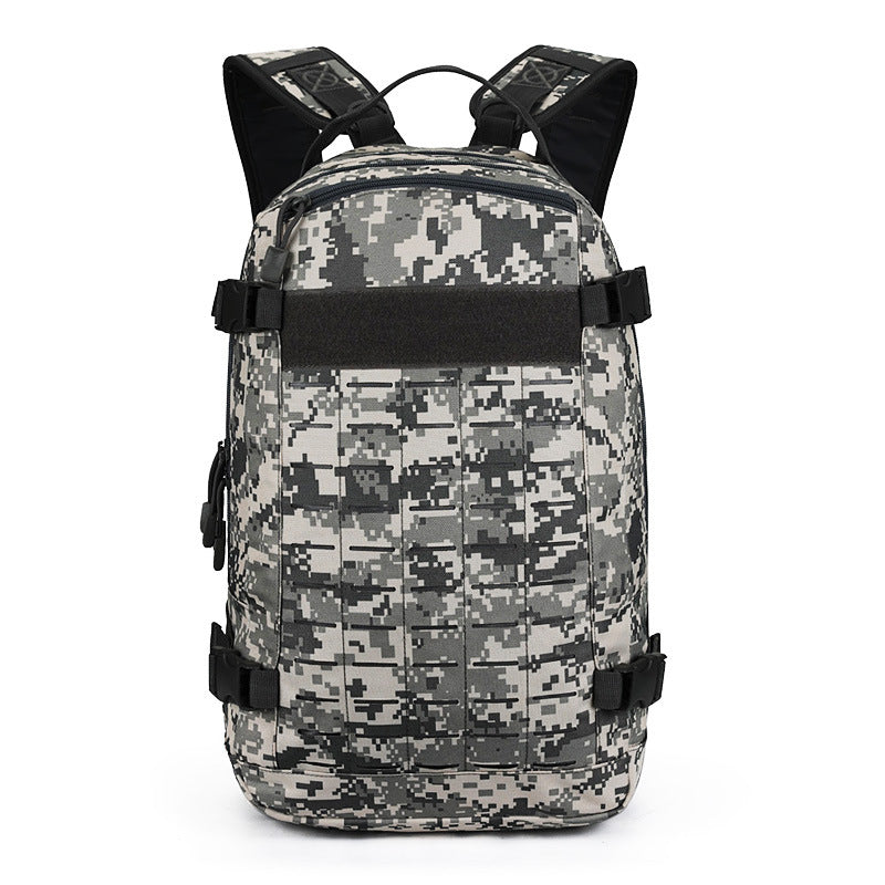 Large Capacity Outdoor Travel Tactical Backpack made of durable polyester, featuring a spacious design and comfortable padded straps.