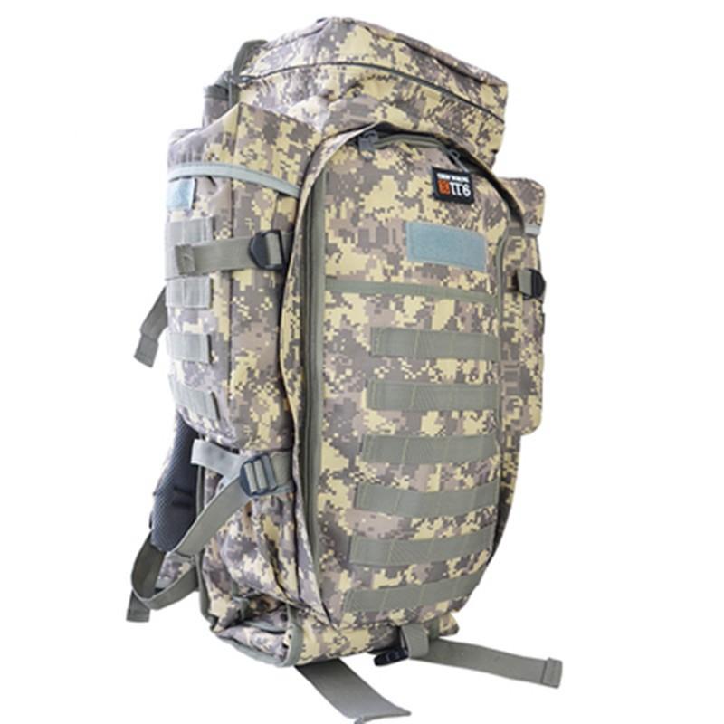 Large Multi-Functional Outdoor Mountaineering Bag made of durable Oxford material, featuring a spacious design and an extended bag for added convenience.