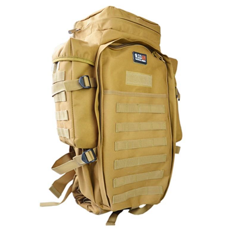 Large Multi-Functional Outdoor Mountaineering Bag made of durable Oxford material, featuring a spacious design and an extended bag for added convenience.