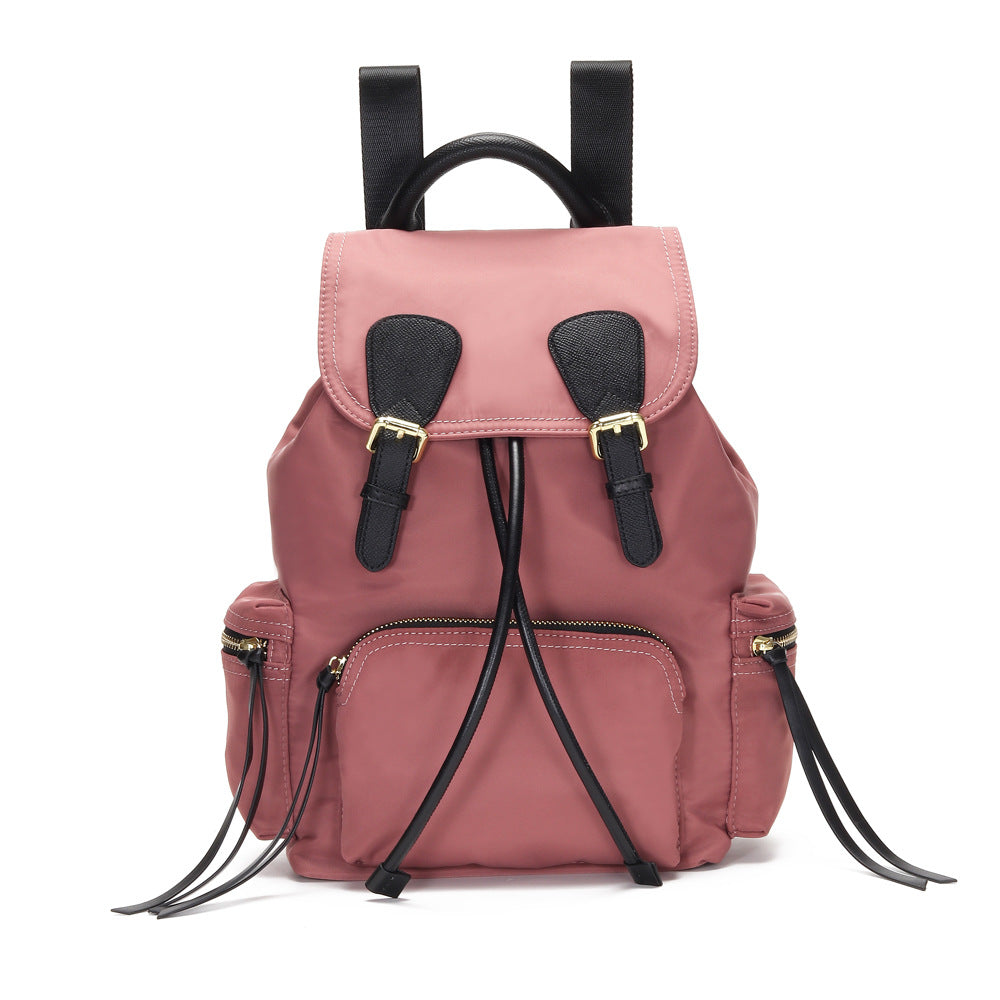 Large Oxford cloth backpack for women featuring a stylish design, durable material, and soft handle, perfect for travel and daily use.