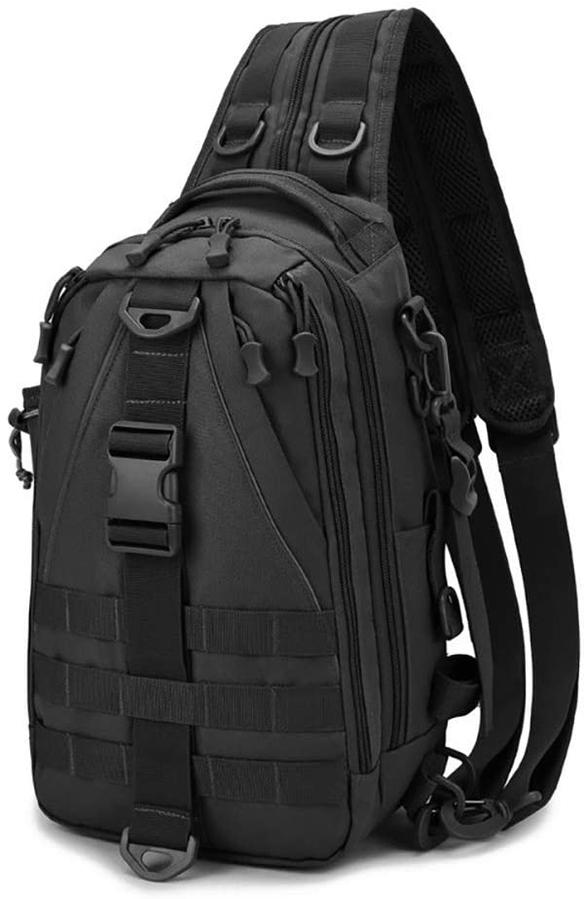 LUXHMOX Fishing Gear Backpack in waterproof design, showcasing spacious compartments and adjustable straps for versatile use.