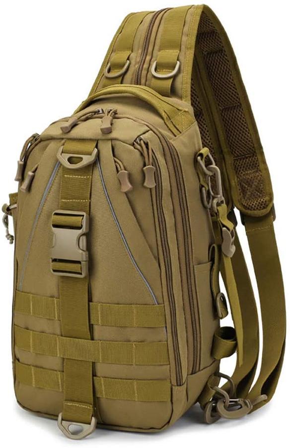 LUXHMOX Fishing Gear Backpack in waterproof design, showcasing spacious compartments and adjustable straps for versatile use.