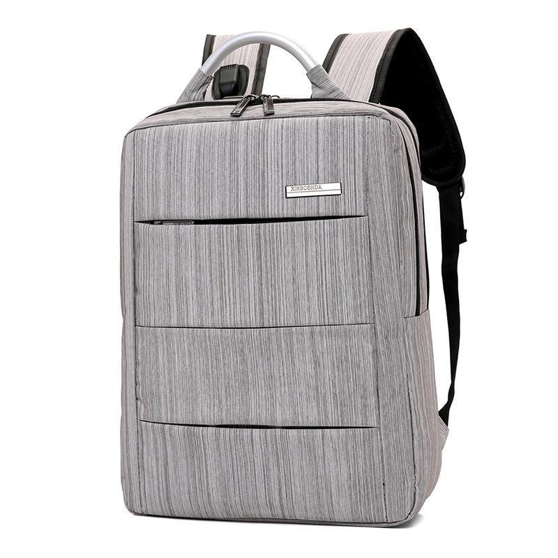 Male business backpack featuring a USB charging port, honeycomb mesh design, and durable nylon material, ideal for professionals.