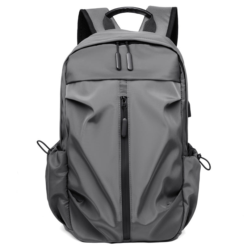 Male Business Casual Oxford Cloth Backpack with multiple pockets and sleek design, ideal for professionals.