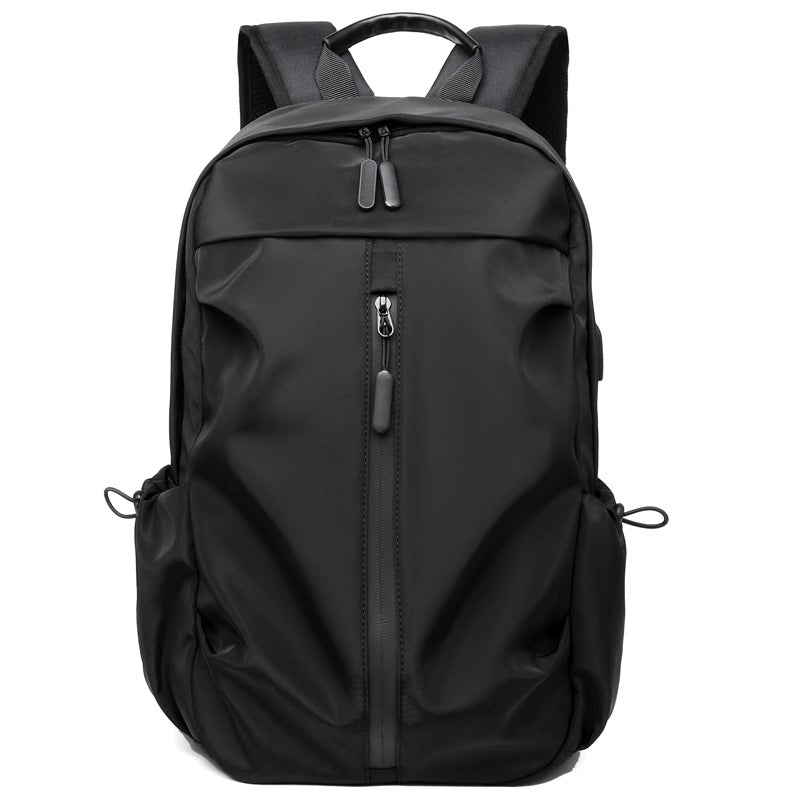 Male Business Casual Oxford Cloth Backpack with multiple pockets and sleek design, ideal for professionals.