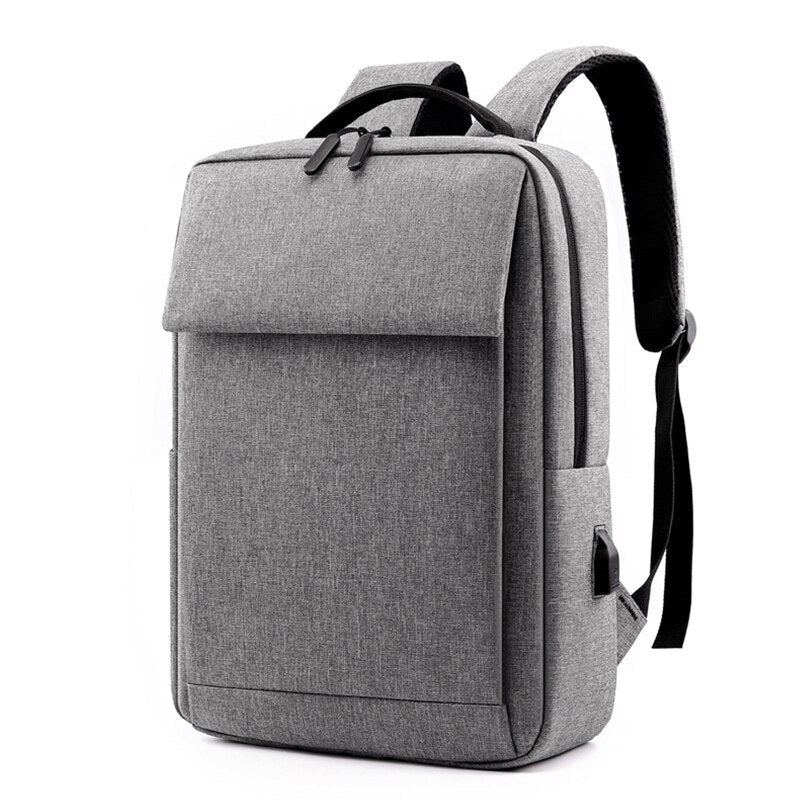 A stylish unisex backpack made of durable nylon, featuring multiple pockets and a soft handle, ideal for business and casual use.