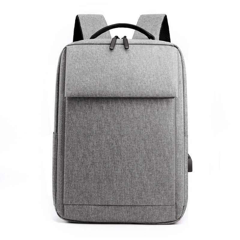 A stylish unisex backpack made of durable nylon, featuring multiple pockets and a soft handle, ideal for business and casual use.