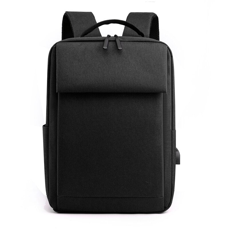 A stylish unisex backpack made of durable nylon, featuring multiple pockets and a soft handle, ideal for business and casual use.