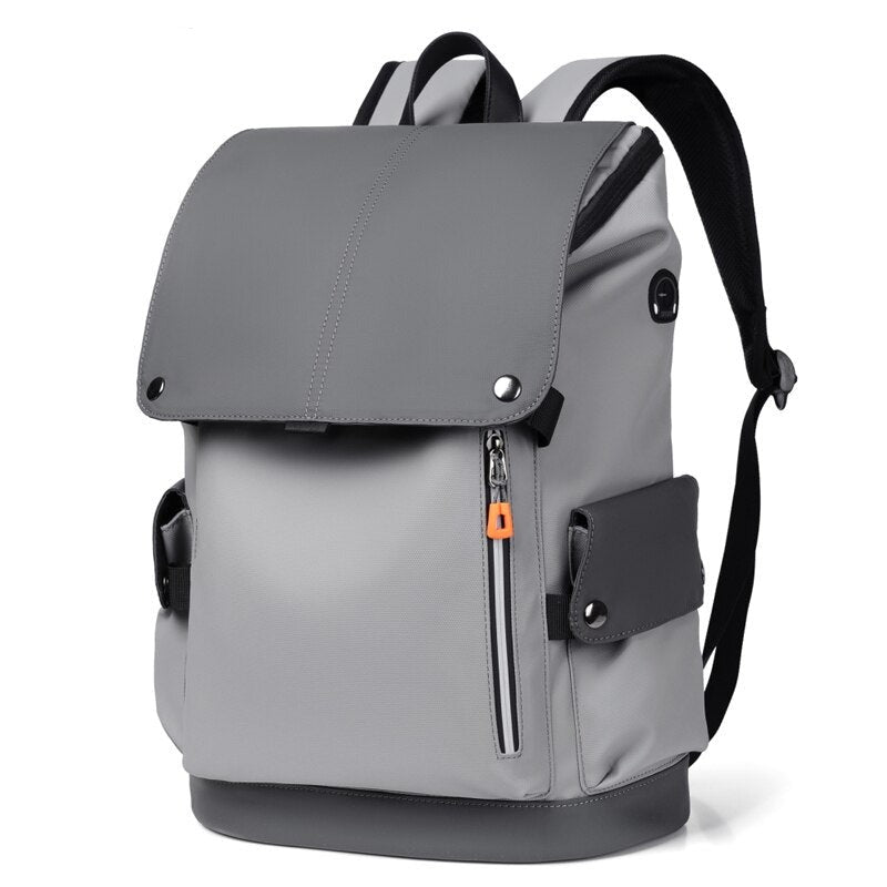 Men's multifunctional backpack made of durable nylon, featuring adjustable straps and multiple pockets for laptops and essentials.