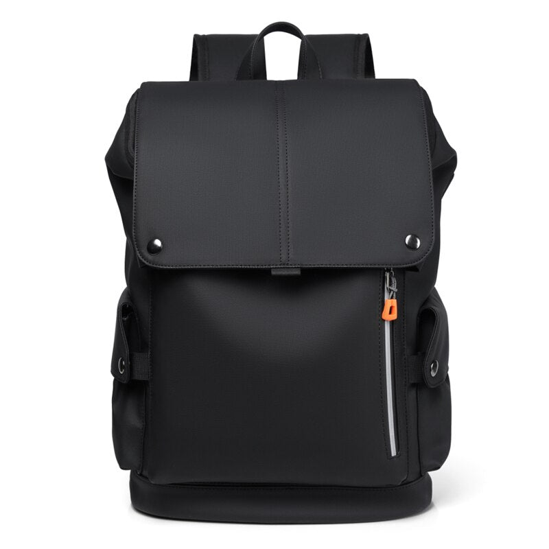 Men's multifunctional backpack made of durable nylon, featuring adjustable straps and multiple pockets for laptops and essentials.