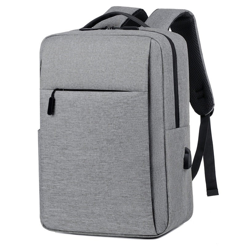 Men's Business Backpack made of high-quality nylon, designed for 15.6-inch laptops, featuring multiple pockets and comfortable shoulder straps.