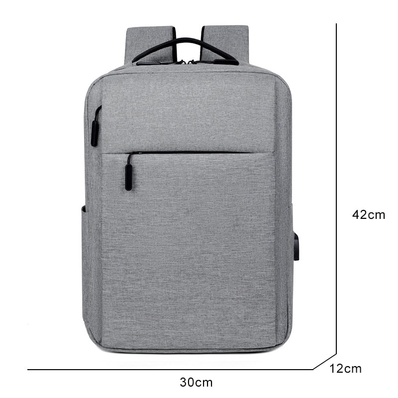 Men's Business Backpack made of high-quality nylon, designed for 15.6-inch laptops, featuring multiple pockets and comfortable shoulder straps.